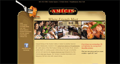 Desktop Screenshot of amicis-restaurant.com