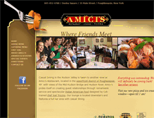 Tablet Screenshot of amicis-restaurant.com